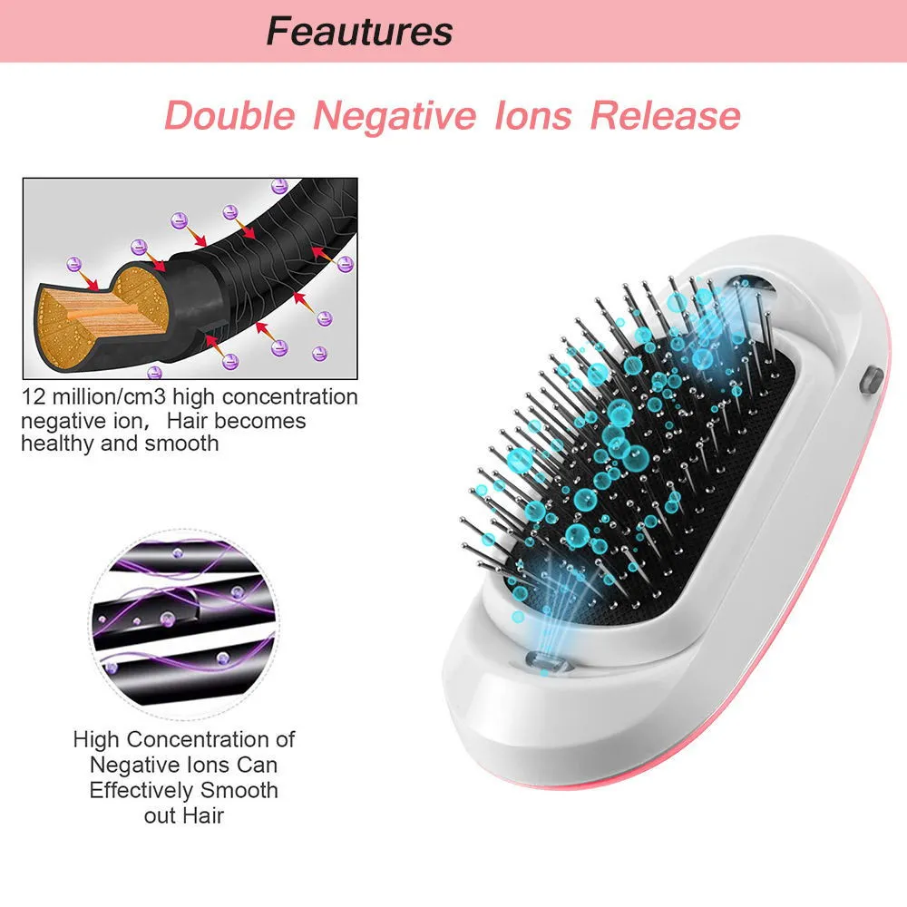 Portable Ionic Hairbrush With Anti Static Technology Massage Scalp And Negative Ion Combs For Effective Ulike Hair Removal From Pong04 9.46 DHgate.Com