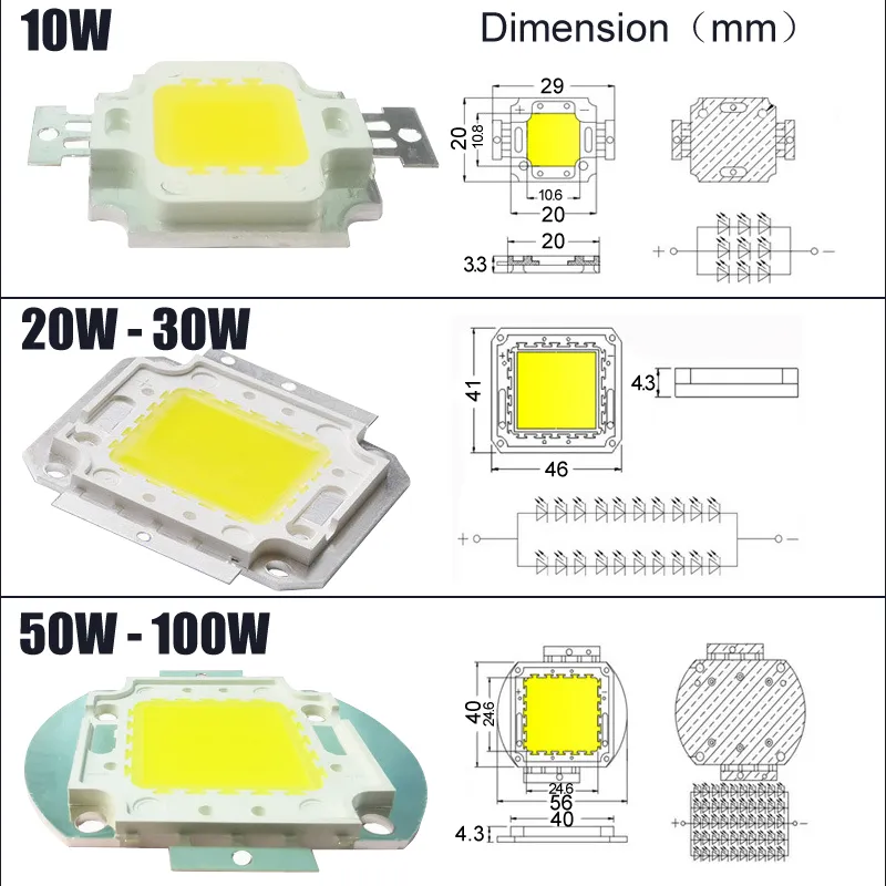 DHgate.com:50W Cool White High Power COB LED Chip - Super DHgate.com:50W Cool White High Power COB LED Chip - Super