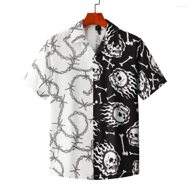 Camisas Informales Para Hombre Camisa De Playa Vintage De Retales