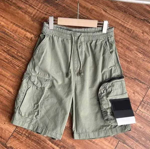 2023 Herrenhosen Herren Shorts Stones Island Designer Cargo Badge Patches Sommer Jogginghose Sporthose 2023SS Big Pocket Overalls