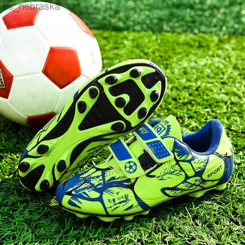 Athletic Outdoor Hot Sale Fashion Children Football Shoes Soccer Cleats Kids Futsal Turf Sneakers Spike Boys Soccer Sneakers zapatos de ftbol L230518