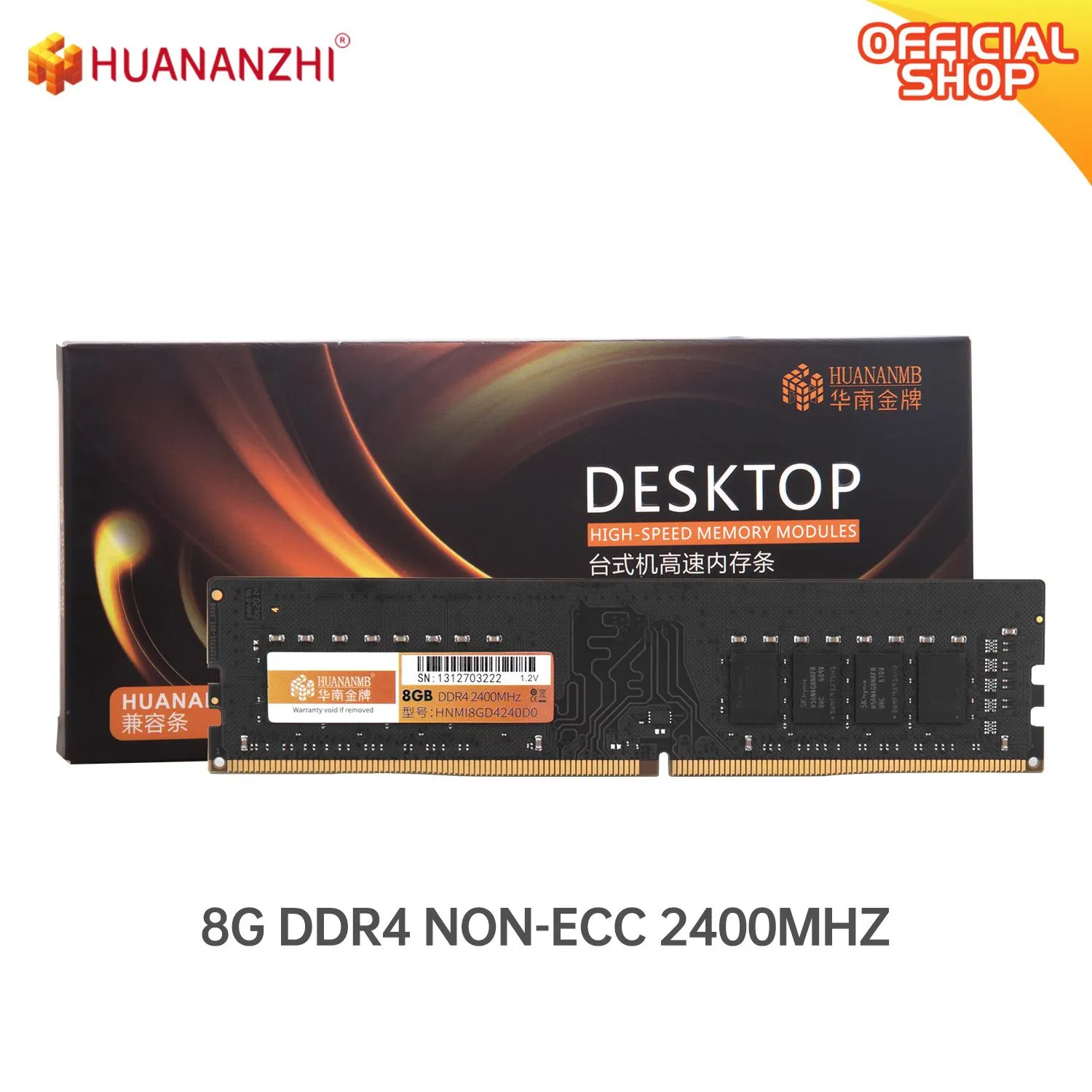 Rams Huananzhi DDR3 DDR4 4 Go 8 Go 16 Go Mémoire RAM 1333 1600 1866 2400 2666 3200 Mémoire de bureau