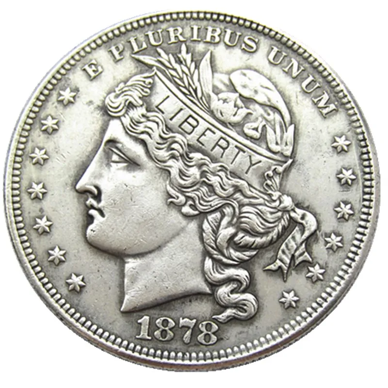 USA 1878 Goloid Metric Dollar Patterns Silver Plated Copy Coin