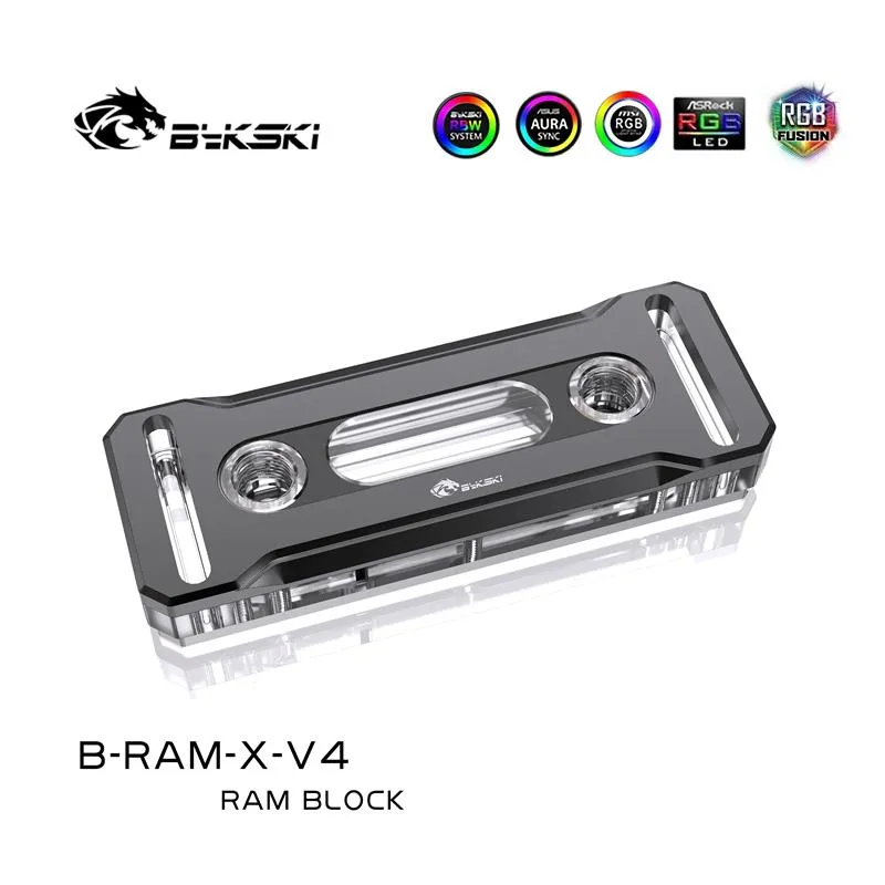 バイクスキーラムウォーター冷却ブロック2pcs / 4pcsアーマーPC冷却システムラジエーターRGB sync / bramxv4を使用したデュアルまたは4チャネルの使用