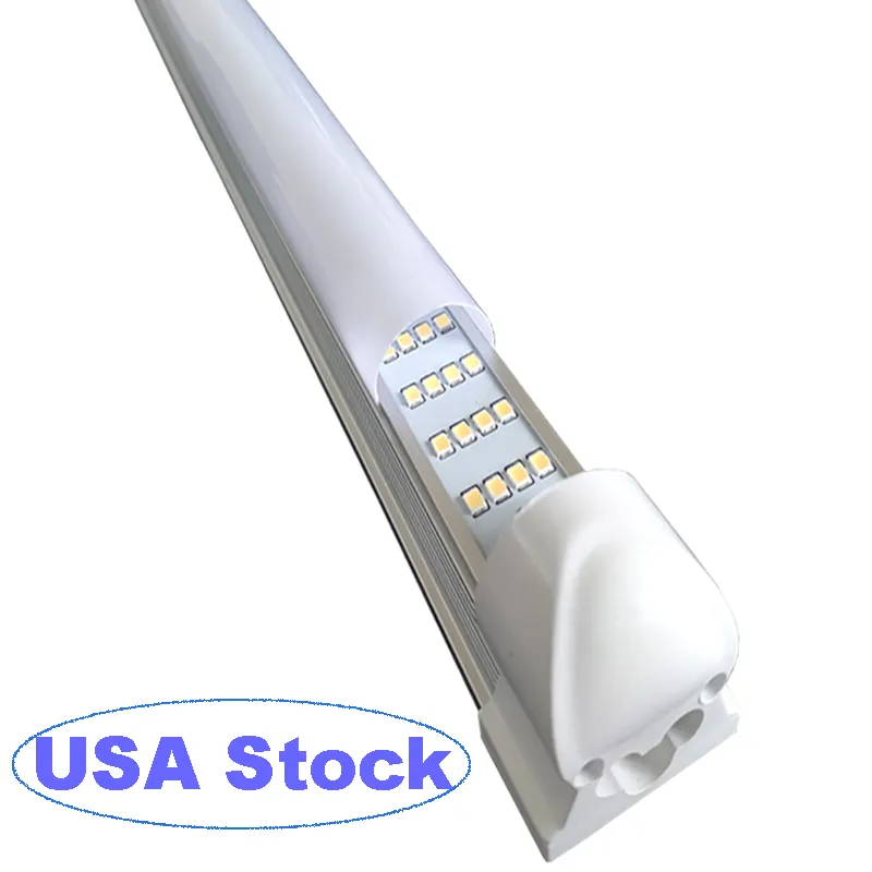 Jomitop 8FT LED Shop Light 72W 6000K - T8 Linkable Fixture For Garage (25 Pack) - 7200 Lumens