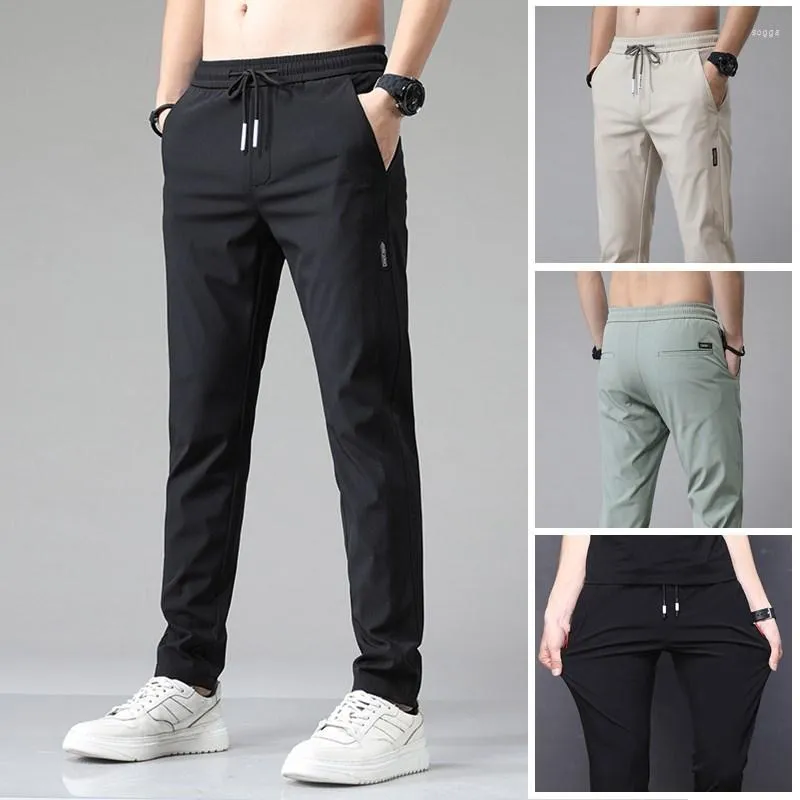 Pantalons pour hommes 2023 été mode mince pantalon hommes en cours d'exécution Sport Joggers pantalon séchage rapide athlétique gymnastique musculation Fitness homme pantalons de survêtement