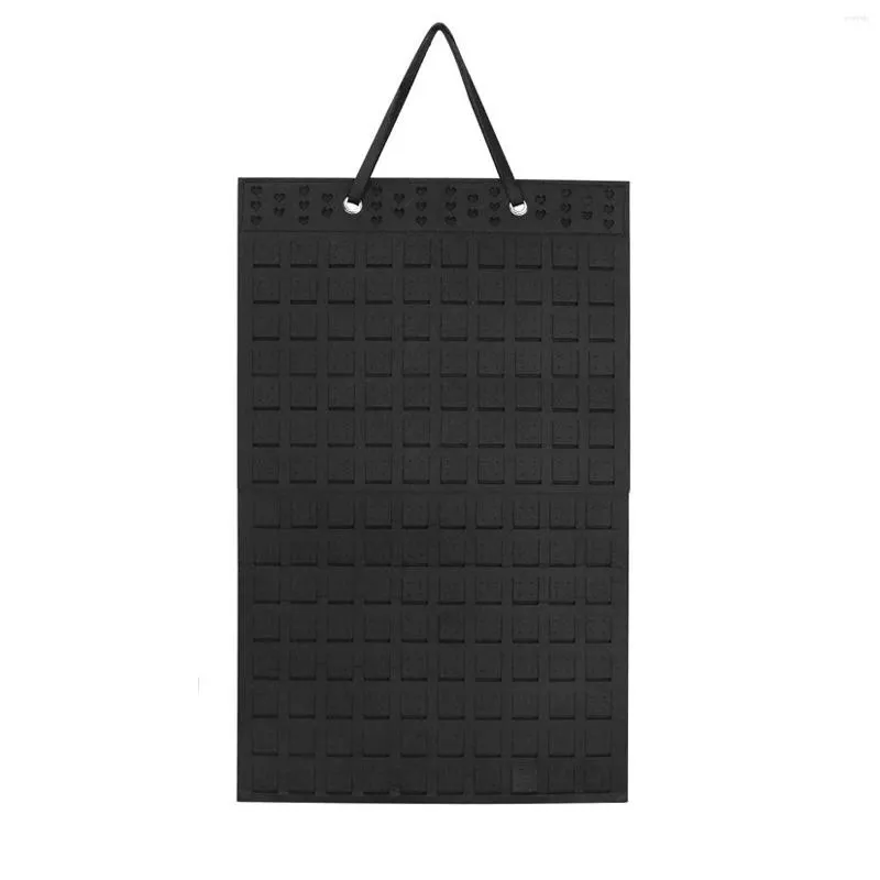 Bolsas de joyería Organizador de pendientes colgantes Estante de almacenamiento Ahorro de espacio Montado en la pared Soporte negro Regalo Compacto Gran capacidad Hasta 300 pares