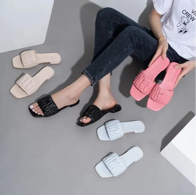 metallic slides women's