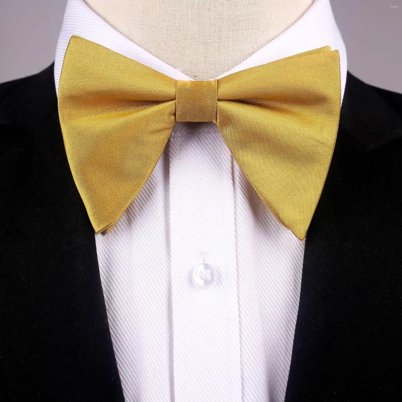 Бабочки Ricnais Fashion Solid Color Big Bowtie Red White Tie для мужчин Бизнес Свадебные вечеринки гигт аксессуары