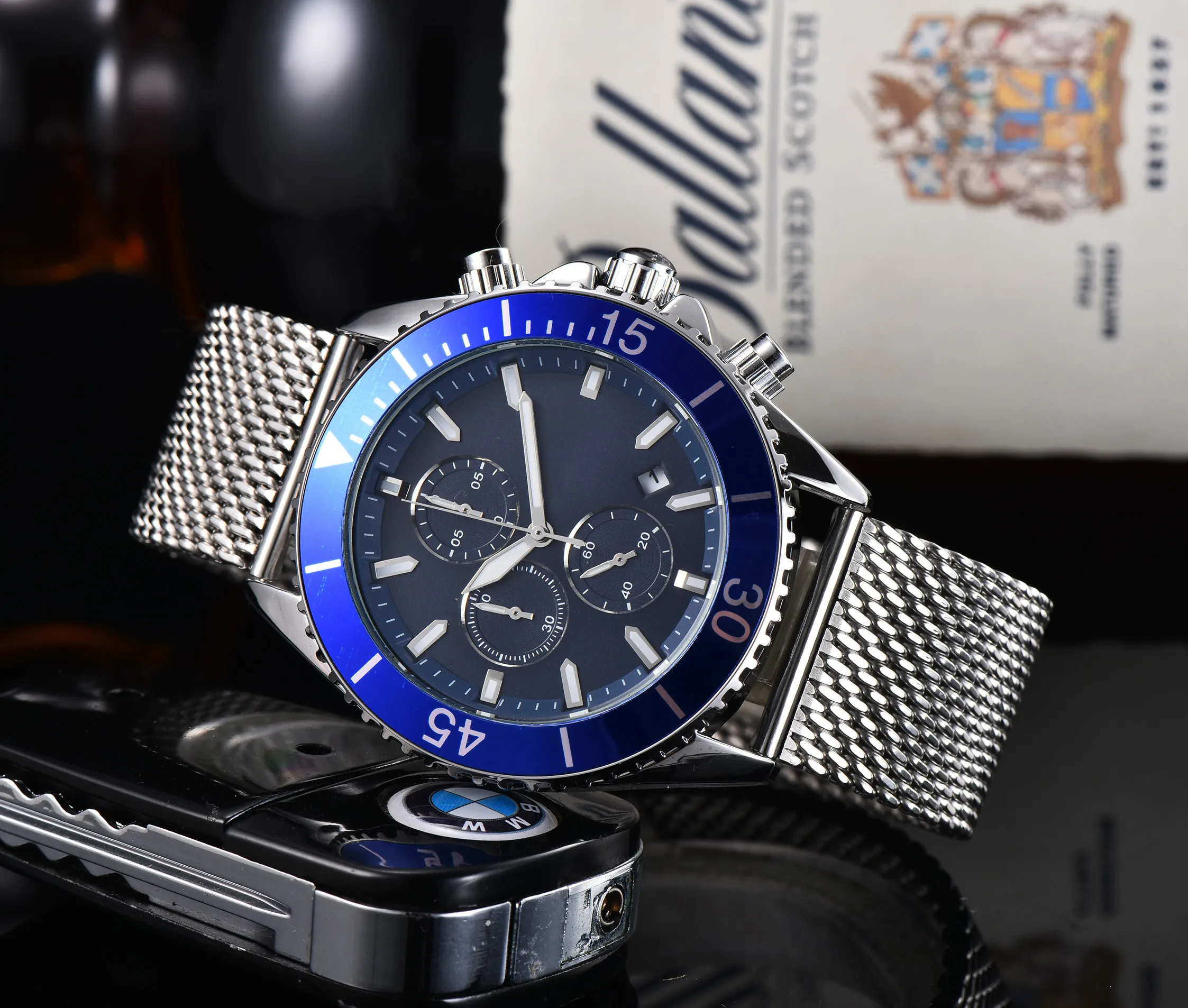 Mens stainless steel watch sales