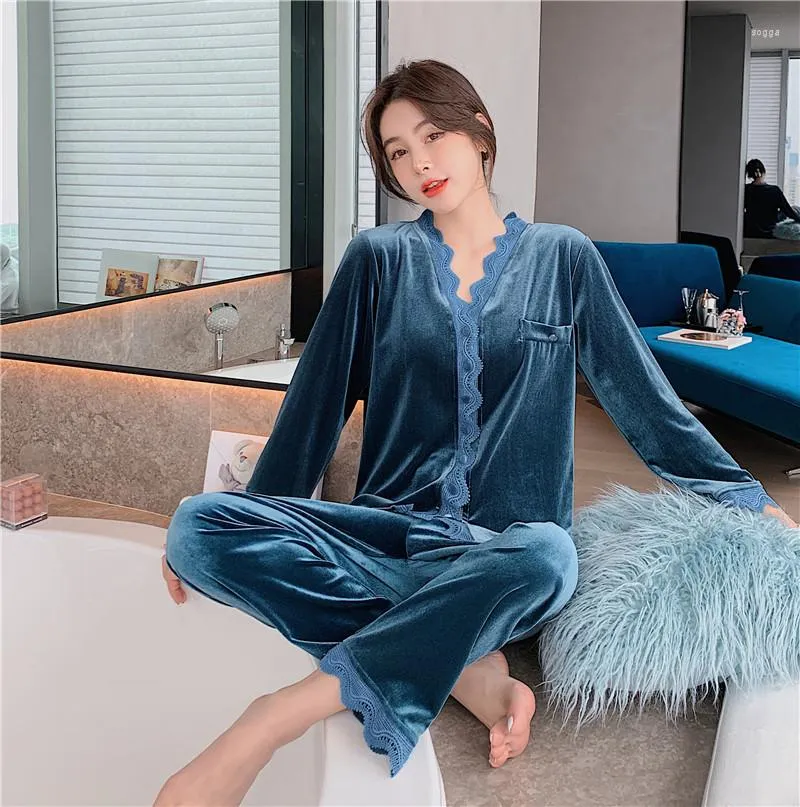 Velour sleepwear womens top