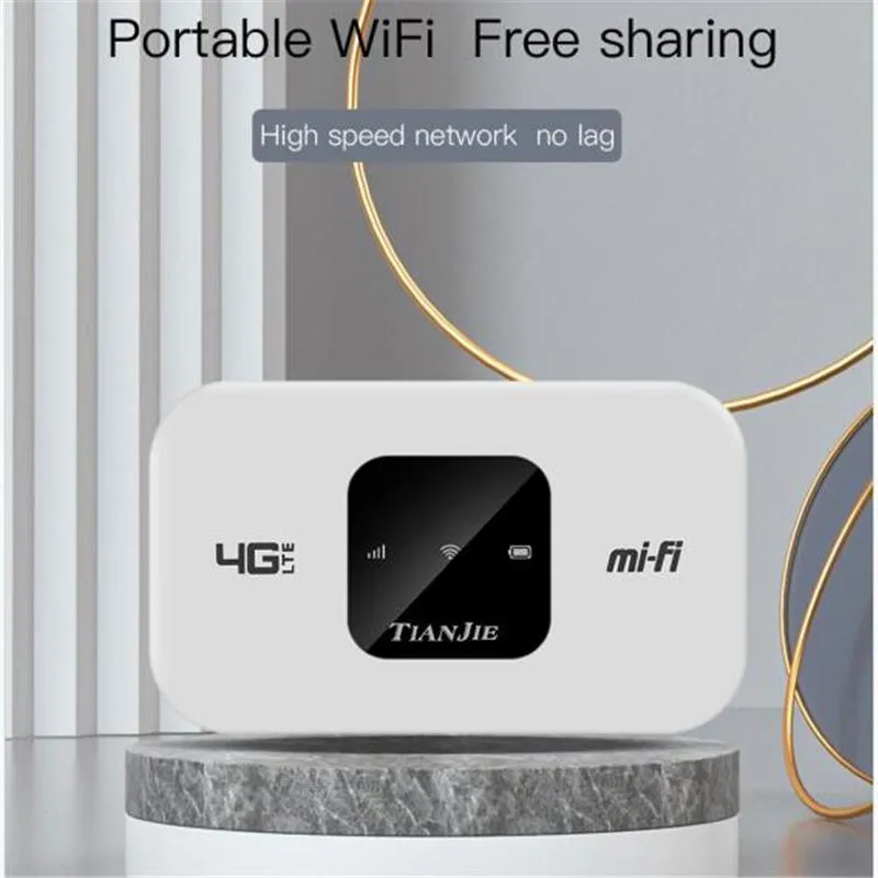 Routers Tianjie 3G 4G Router SIM Wireless WiFi Modem Dongle LTE FDD Network Network Hotspot Pocket Broadband Outdoor Internet Mesh