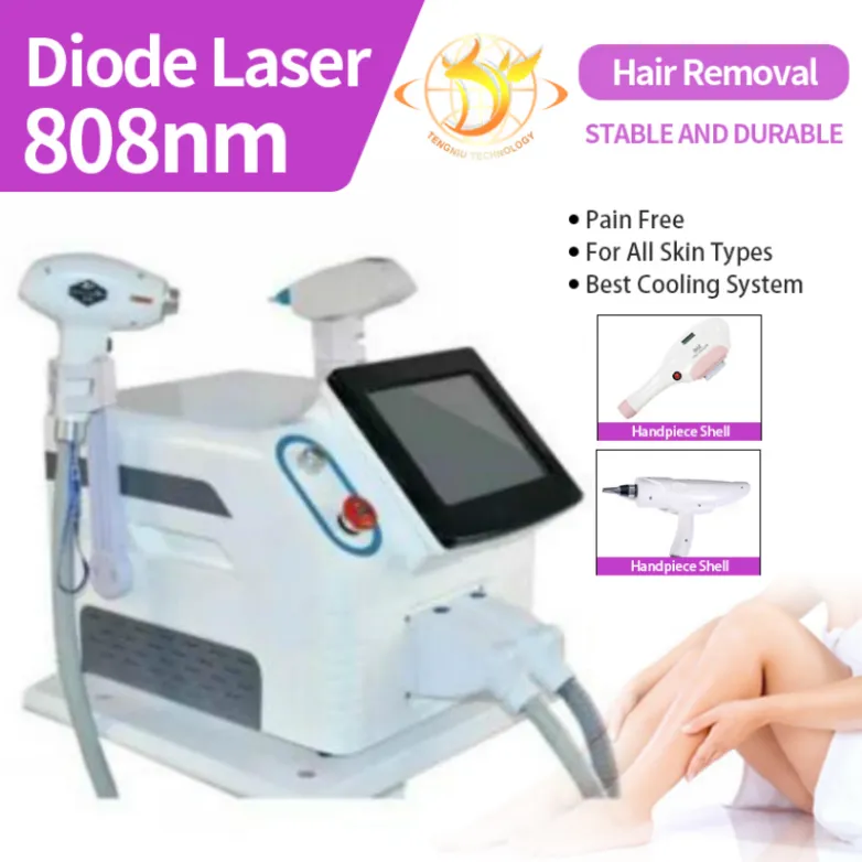 Outros equipamentos de beleza Alexandrite Laser Q-Switch 808Nm Máquinas de remoção de pêlos Equipamento de tratamento de rejuvenescimento da pele aprovado pela CE