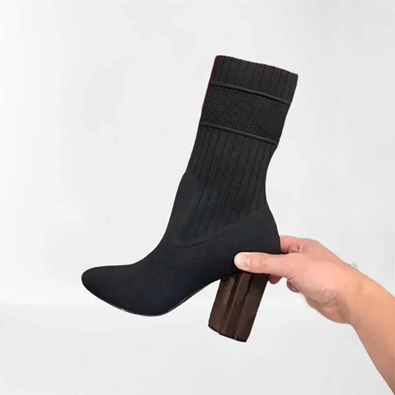 Bottines Martin Black Stretch Bottiles Pour Femmes: Bottes À