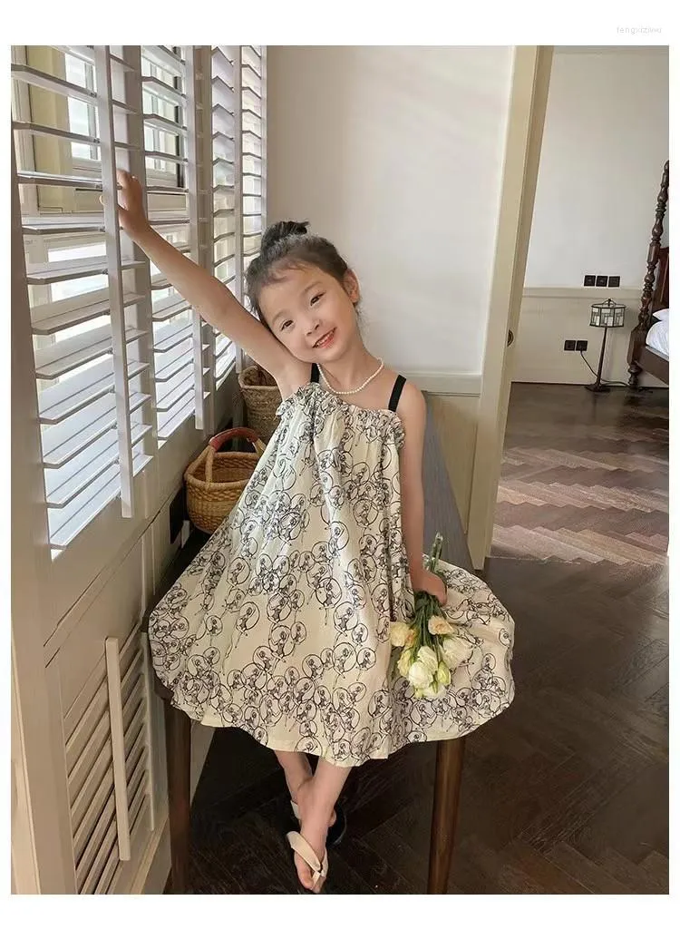 Girl Dresses Dress Floral 2023 On Suspender Fashion Models