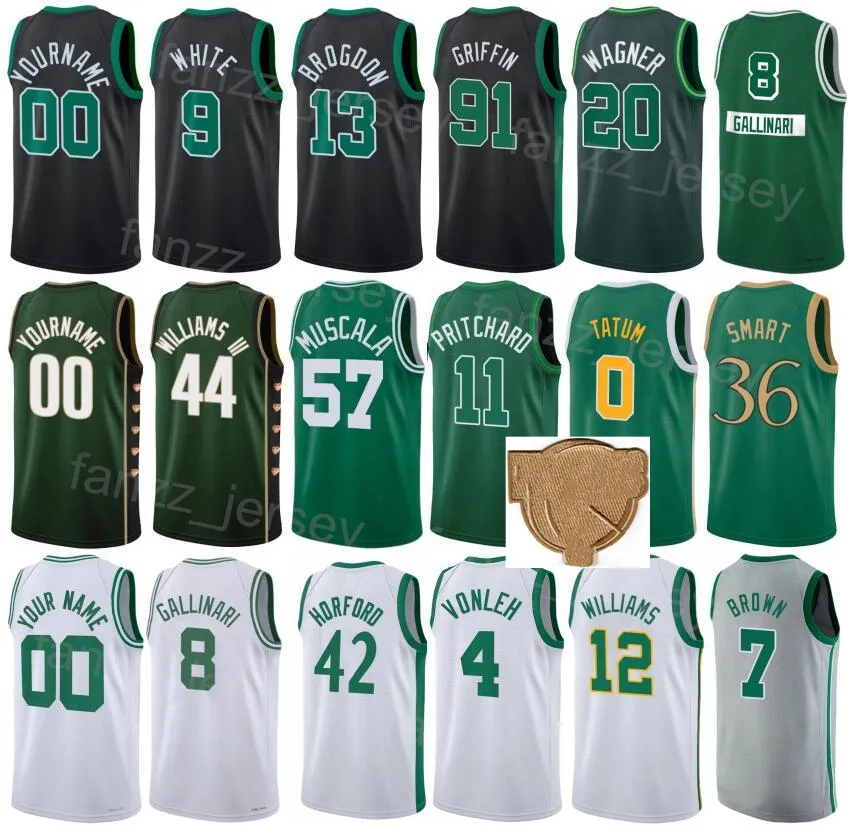 Print Basketball Finals Payton Pritchard Jersey 11 Danilo Gallinari 8 Robert Williams III 44 Blake Griffin 91 Sam Hauser 30 Derrick White 9 Nazwa własna Mężczyzna Kobieta