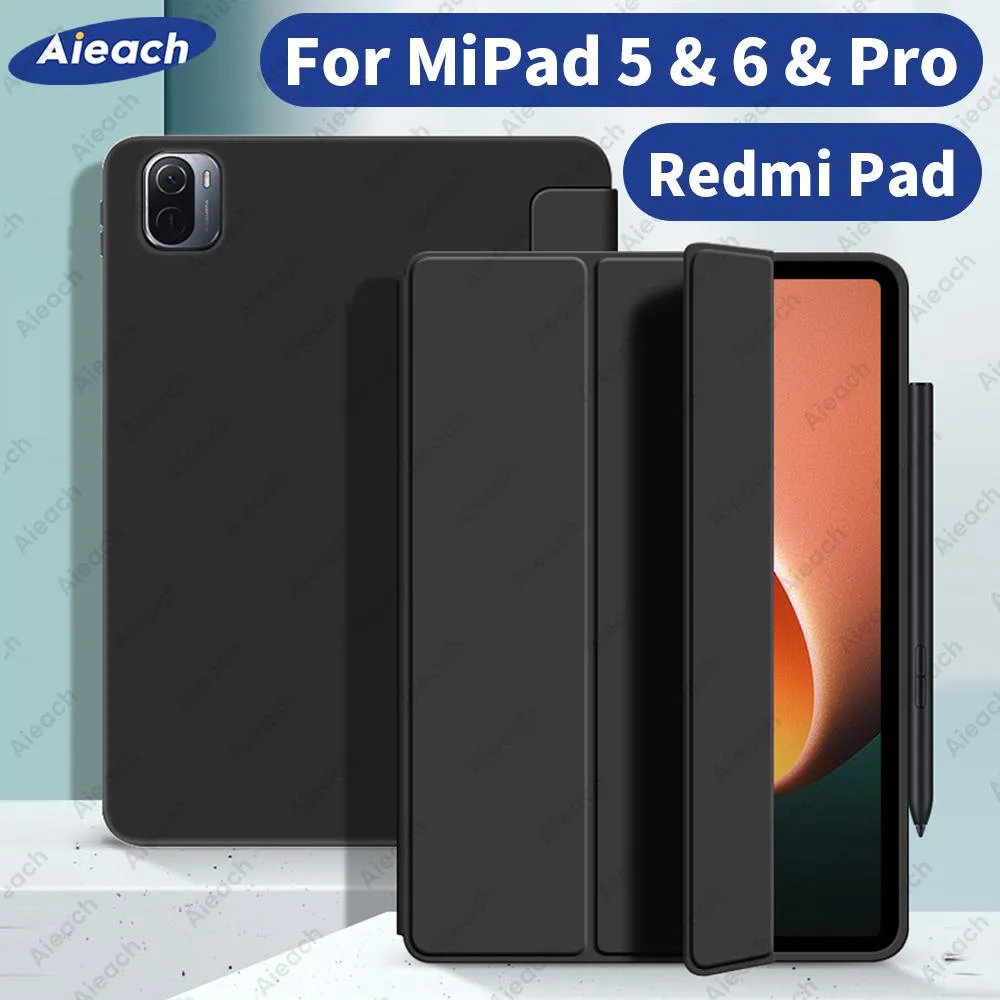 Fall Funda för Xiaomi Pad 5 6 Pro Case 11 "Ultra Thin Trifold Stand Cover för Redmi Pad Case 2022 10.61" med Auto Wake Up/ Sleep