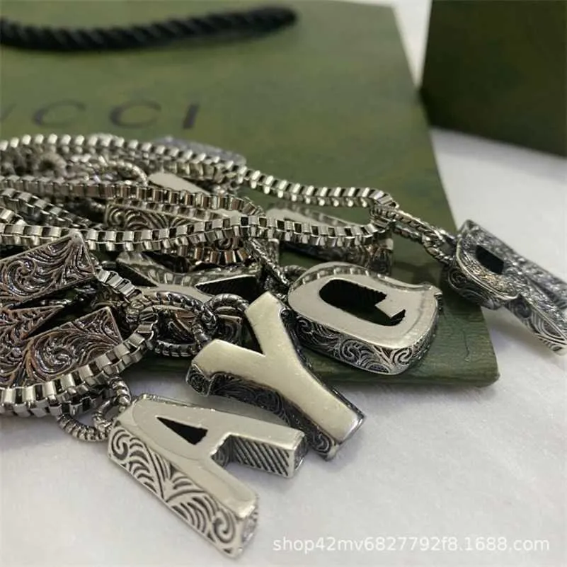 joyería de diseñador pulsera collar anillo inglés viejo tallado pareja suéter cadenas