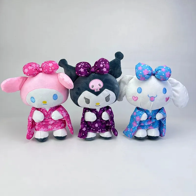 Großhandel Anime neue Produkte Kimono Cinnamoroll Melody Plüschtiere Kinderspiele Spielkameraden Firmenaktivitäten Geschenk Raumdekorationen