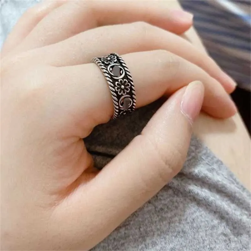 designer jewelry bracelet necklace ring ring Valentine's Day gift men women pair of love fearless 925 couple rings
