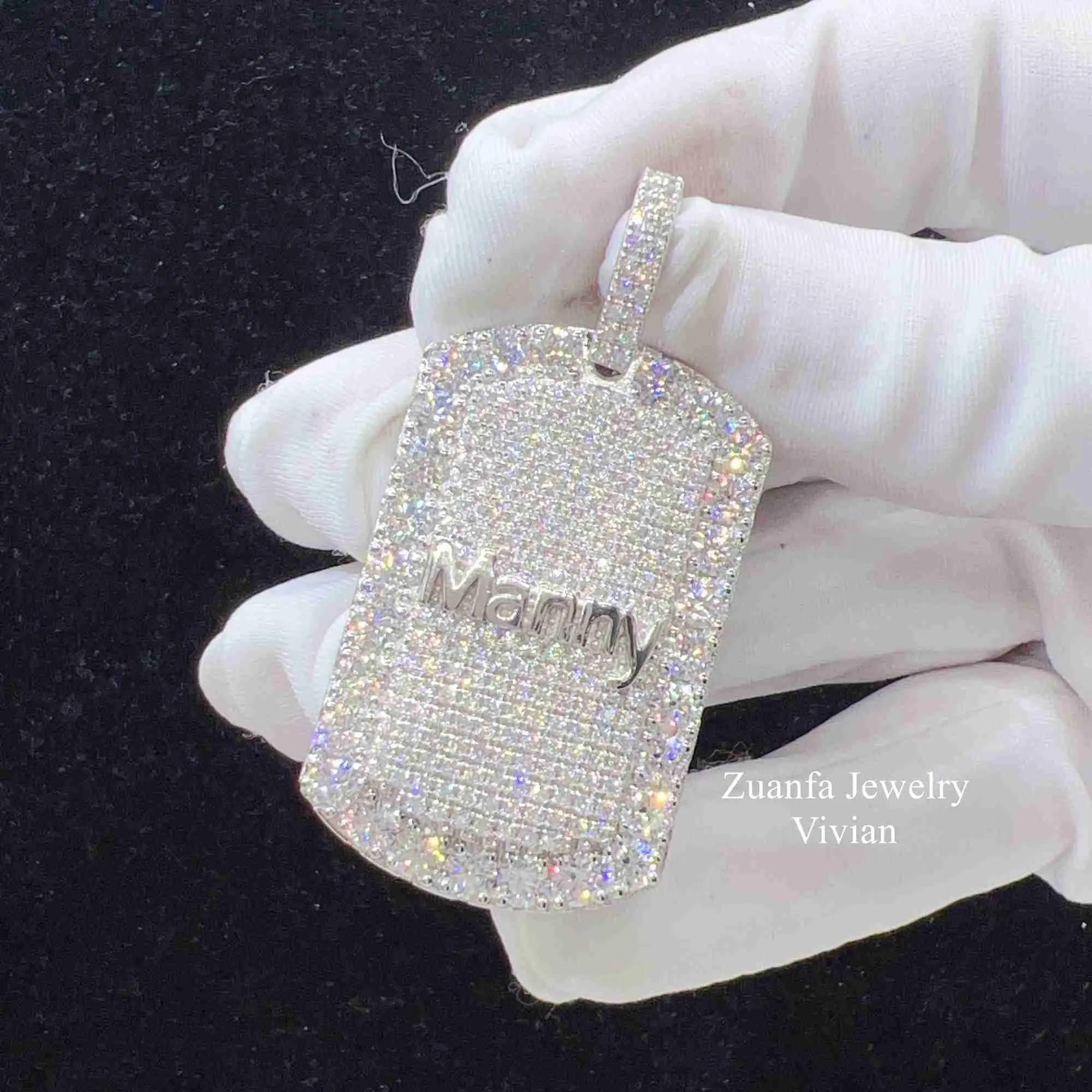 Ny grossist VVS Moissanite Diamond Sterling Silver Fashion Jewelry Pendant