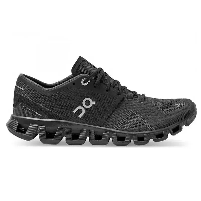 On X1 Cloud Running Shoes For Men Women Triple Black Asphalt Grey