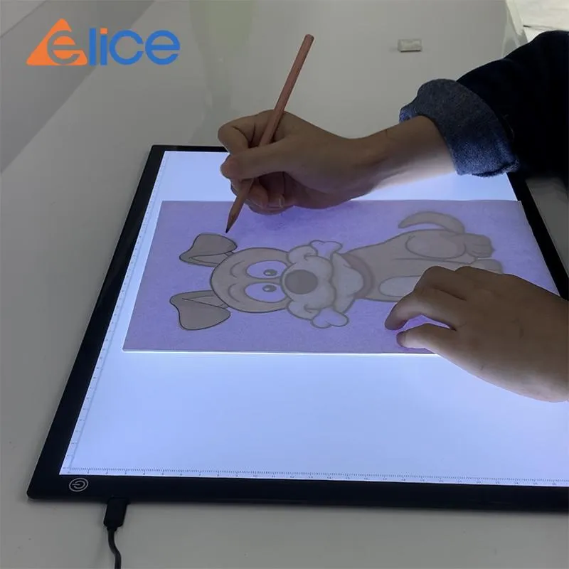 Tablets Elice A3 LED Drawing Tablet Digital Graphics Pad USB LED Light Box Copy Board Electronic Art Graphic Painting Table