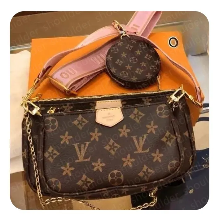 10a läder multi pochette accessoarer felicie lyxig designer väska handväskor högkvalitativa crossbody purses designer kvinnor axelväskor kvinna handväska dhgate väskor