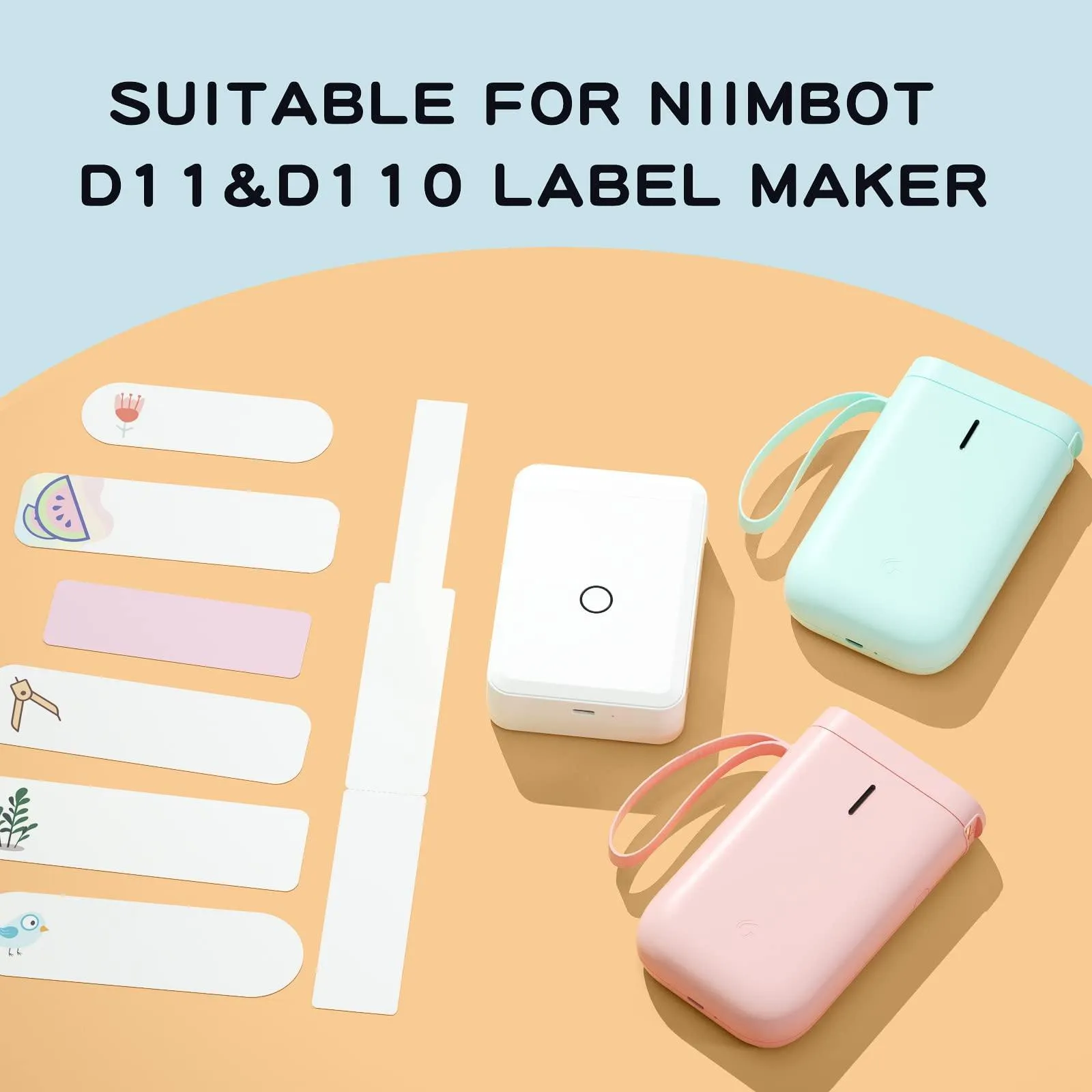 Skrivare NIIMBOT D11 PORTABLE Label Printer Wireless Connection Label Maker With Free Roll Tape D110 Mini Bluetooth Label Maker Machine