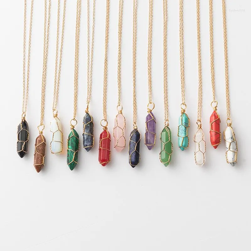 Trendy stone necklaces 2025