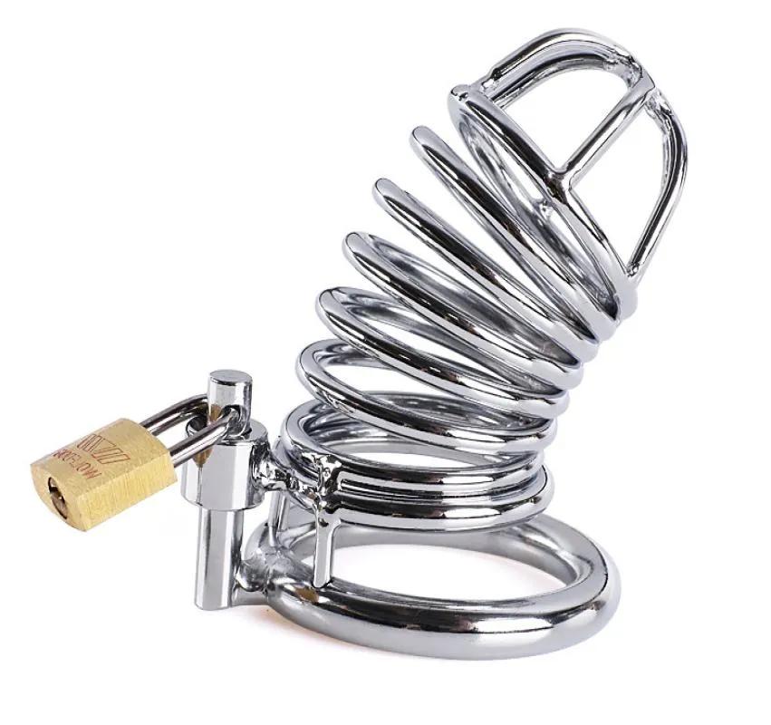 metal lockable male bondage cock cage penis ring dildo rings sex toys for men chastity devices5650375