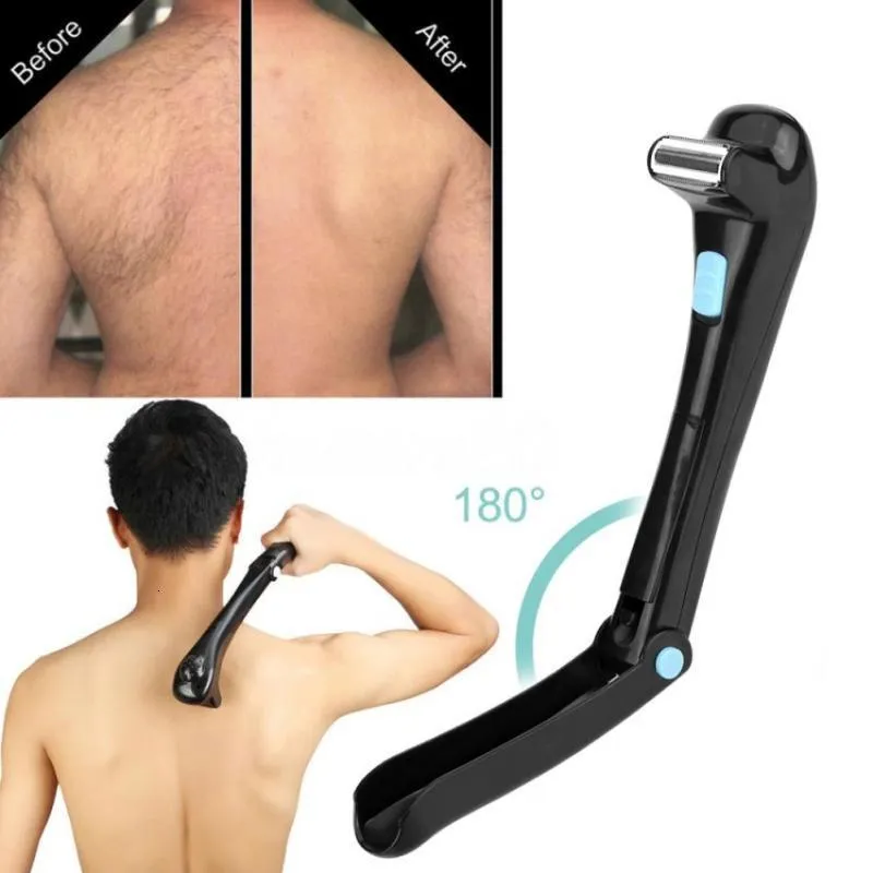 Elektrische Shavers Professional Electric Achter haar scheerschoener Razor Depilatory Do-het-zelf-zelf Nordeloze opvouwbare body Hair Trimmer Haarverwijderingsgereedschap 230529