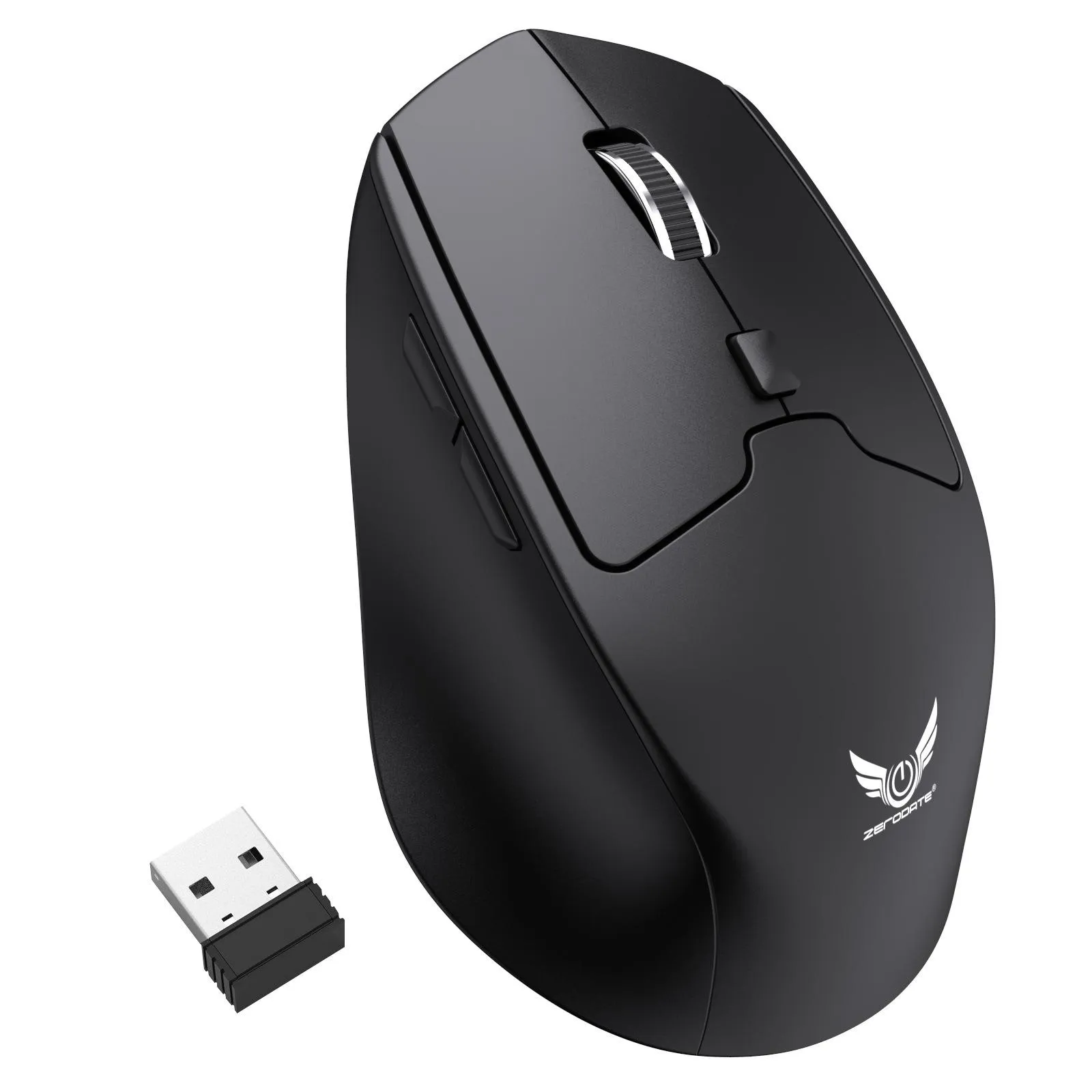 Möss 2.4G USB Wireless Mouse Optical Office Game Mouse 1600 DPI 6 Keys Multifunction Mouses for Computer Laptop Notebook