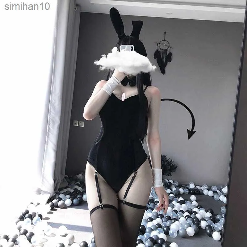 Slip Culotte Bunny Girl Sexy Lingerie Anime Cosplay costume Lapin Body Érotique Tenue Enveloppé Poitrine Doux Cadeau Pour Petite Amie Pour Femme L230518