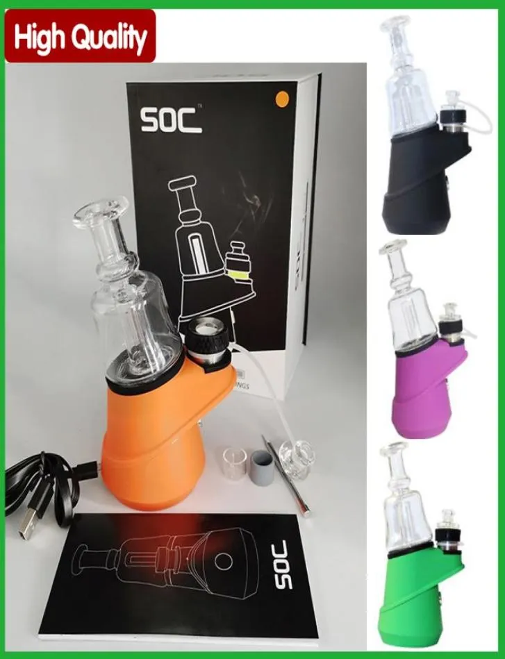 Pedidos A Granel SOC Electric Dab Rig Starter Kit Builtin 2600mah
