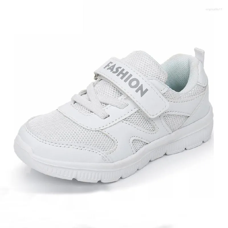 Athletic Shoes White Kids Girls And Boys School Sneakers Spring Autumn Mesh Sport Teen Tennis Fashion Sneaker Size 27-40