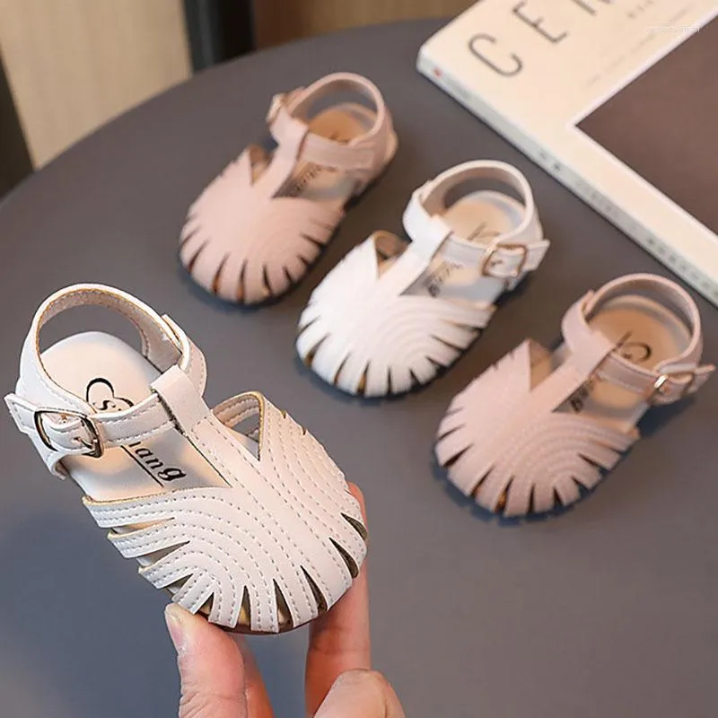 First Walkers Infantas meninas sapatos infantis sandálias premium de borracha macia sola Anti-deslizamento Summer Walker