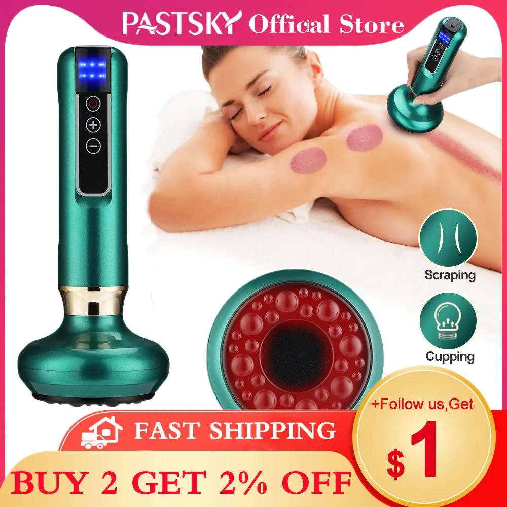 Massageador pastsky raspagem gua sha anti celulite massageador para o corpo vácuo cupping terapia conjunto profissional ventosa fisioterapia