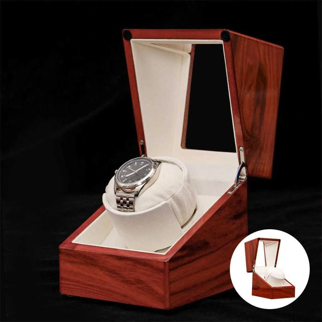 Watch Boxes Cases Automatic Wooden Winding Rotation Holder and Man Watches