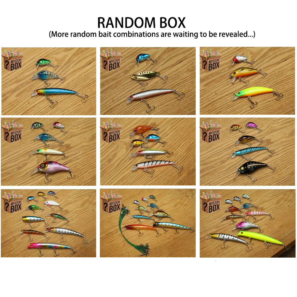 Lot De 6 Leurres De Pêche En Eau Salée - Variété De Formes - Sac De Rangement Inclus - Idée Cadeau