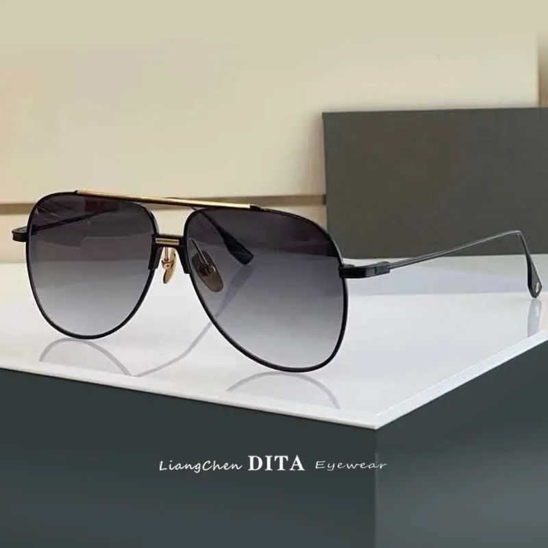 Designer Fashion Dita a Lunettes de soleil Boutique en ligne Lc Dita Nouveau pour Hommes Big Face Toad Lunettes Outdoor Gradient Dts avec