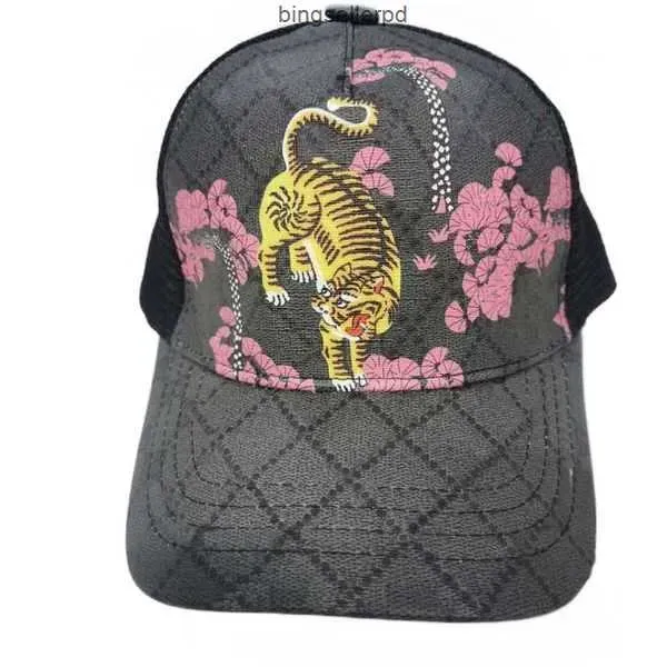 Projektantka Ball Cap Men Women Baseball Caps Tiger Haftery Casquette Sun Hat With Letter Black Fashion Brand Hats 4CW75