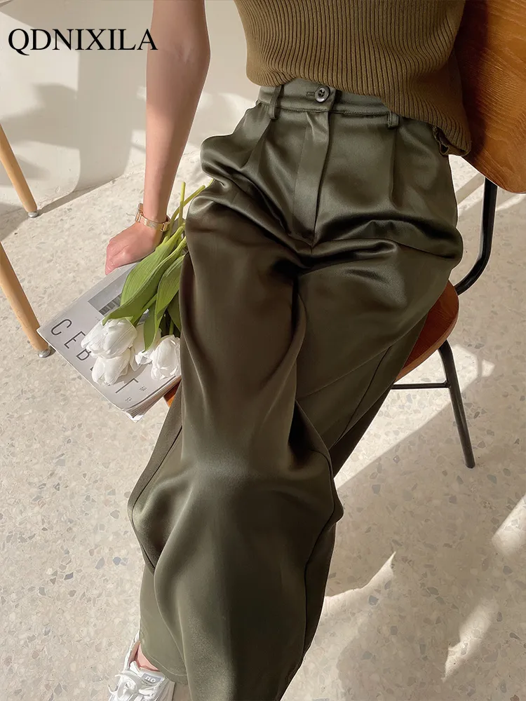 ladies summer dress pants Zoeecloth Womens Wide Leg Suit Pants High Waisted Business Casual Pants Long Work Trousers Ninth Pants with Pockets S-5xl, Women's 126 Cm / 49.61 inch  Xl Women's Dress Pants - Suit