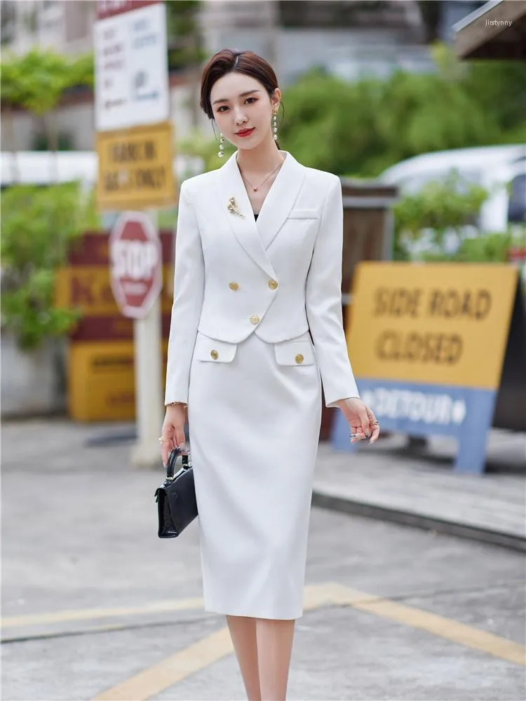White Pencil Cut Coat Dress – iwearmystyle