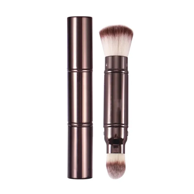Pinsel Hourglas Retractable Doubleded Teint Make -up Pinsel tragbares Pulver Blush Fundament Concealer Cosmetics Pinselwerkzeuge
