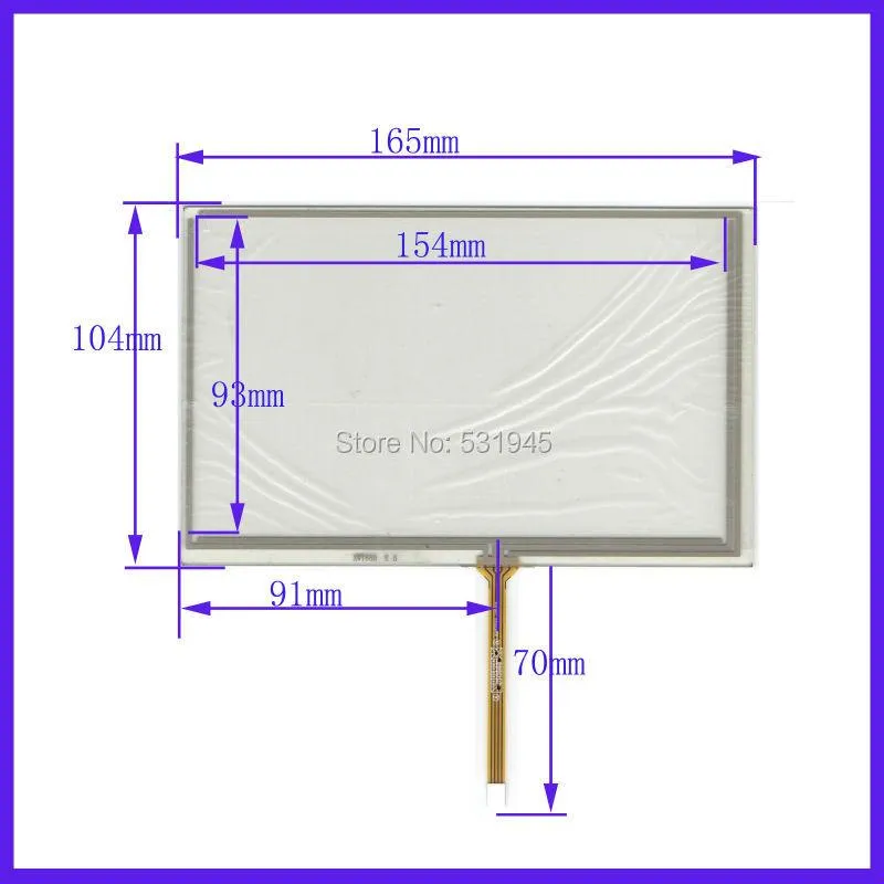 Acessórios Zhiyusun hsttpa7.1g Compatível 165mm*104mm Nova tela de toque de 7 polegadas para 7 GPS vidro 165*104 para solar GPS Touch