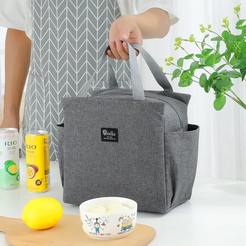 Waterproof Portable Lunch Bag Cationic Large Thermal Insulation Bag Ice Bag  Thickened Large-capacity Lunch Box Bag Picnic Bag