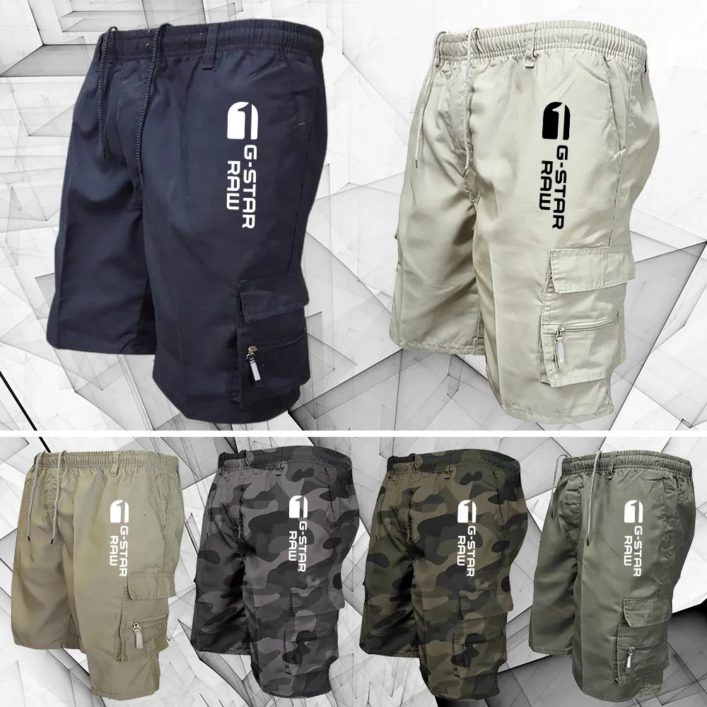 Mäns shorts Men overaller Lossa last Shorts Cycling Tactical Pants Luxury Multi-Pockets Arbetet Wear Torra Beach vandringsduk 230531