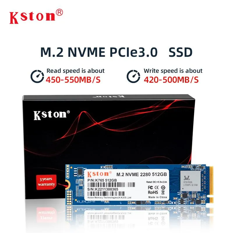 KSTON M.2 PCIE NVME SSD 128GB 256GB 1TB 2TBソリッドステートディスクSSD M2 PCIE内部ハードドライブHDDデスクトップ用の内部ハードドライブHDD