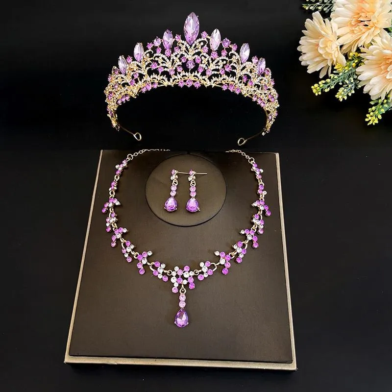 Tiara necklace and earring sets hotsell